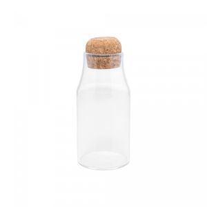 Porta Mantimento de Vidro Borossilicato com Tampa Rolha 250ml - Wolff