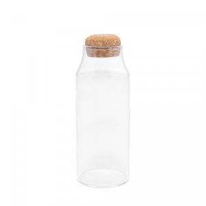 Porta Mantimento de Vidro Borossilicato com Tampa Rolha 390ml - Wolff