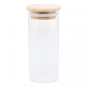 Porta Mantimento de Vidro Borossilicato com Tampa de Bambu 1,4L - Wolff
