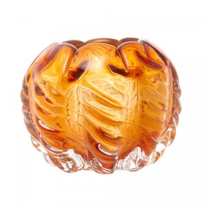 Centro de Mesa de Vidro Italy Âmbar 12cm x 12cm x 9,5cm - Wolff