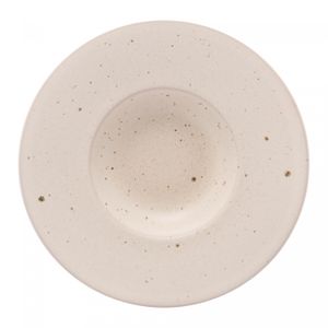 Prato para Risoto de Cerâmica Mist Branco Matte 26cm - Wolff
