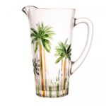 Conjunto-Jarra-com-6-Copos-de-Cristal-Palm-Tree-Handpaint-Wolff