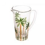 Conjunto-Jarra-com-6-Copos-de-Cristal-Palm-Tree-Handpaint-Wolff