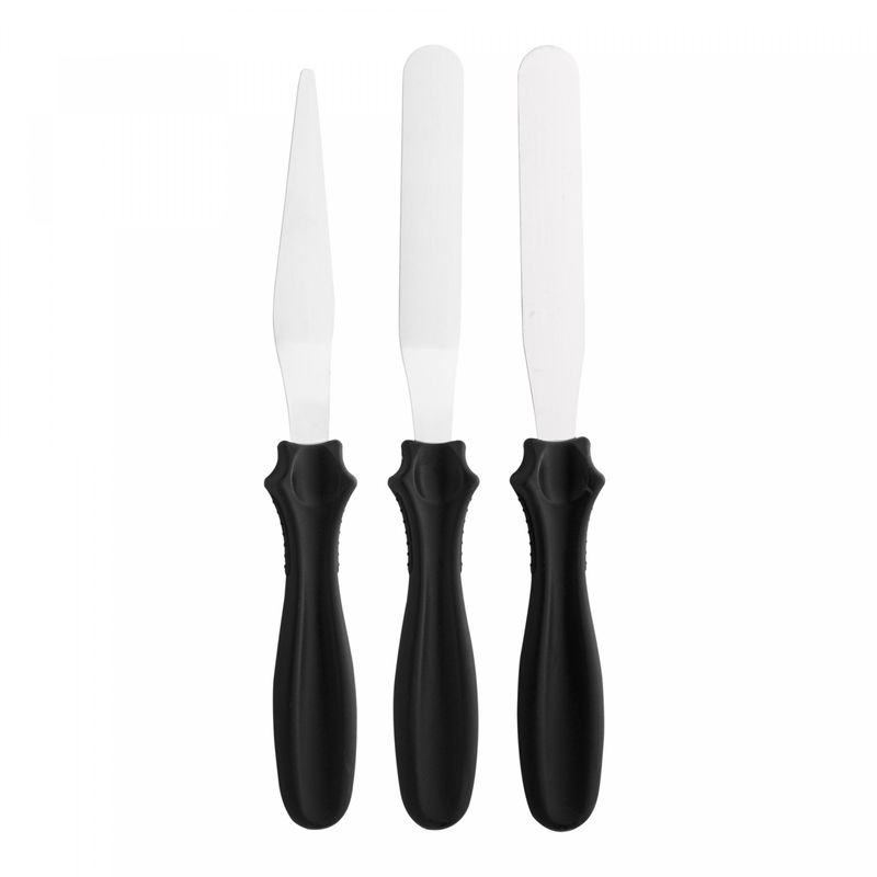 Conjunto-3-Espatulas-para-Confeitaria-de-Aco-Inox-Preta-24cm-x-9cm-Wolff