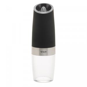 Moedor de Temperos Automático em Aço Inox Gravity Preto 6cm x 6cm x 20cm - Wolff