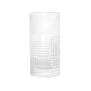 Conjunto 2 Copos Altos de Vidro com Borda Dourada Chess 400ml - Wolff