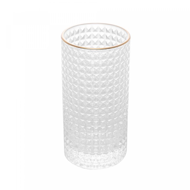 Conjunto-2-Copos-Altos-de-Vidro-com-Borda-Dourada-Spike-400ml-Wolff