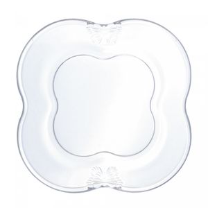 Conjunto 4 Pratos para Sobremesa de Vidro Butterfly 17cm - Wolff