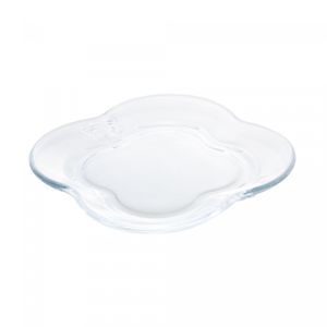 Conjunto 4 Pratos para Sobremesa de Vidro Butterfly 17cm - Wolff