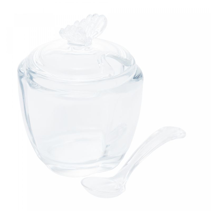 Acucareiro-de-Vidro-com-Colher-Butterfly-85cm-x-85cm-x-11cm-Wolff