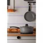 Panela-de-Inducao-em-Aluminio-com-Revestimento-Ceramico-e-Tampa-de-Vidro-Granilite-Cinza-24cm