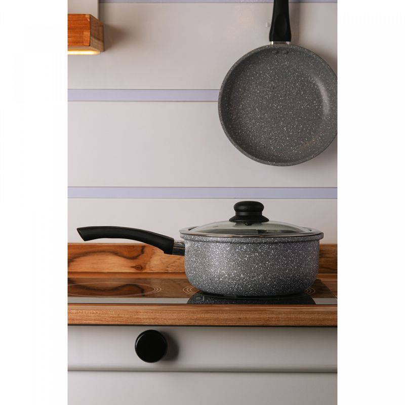 Panela-de-Inducao-em-Aluminio-com-Revestimento-Ceramico-e-Tampa-de-Vidro-Granilite-Cinza-20cm