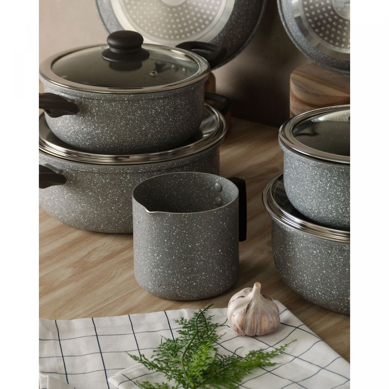 Panela-de-Inducao-em-Aluminio-com-Revestimento-Ceramico-e-Tampa-de-Vidro-Granilite-Preta-20cm-