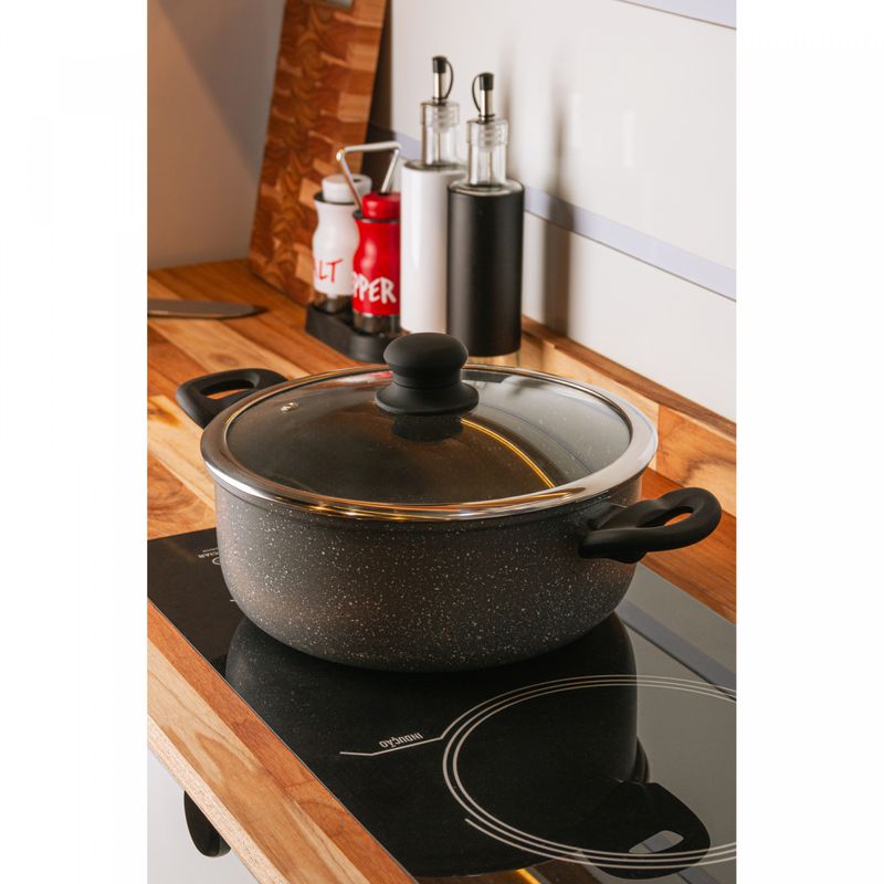 Cacarola-de-Inducao-em-Aluminio-com-Revestimento-Ceramico-e-Tampa-de-Vidro-Granilite-Cinza-24cm-