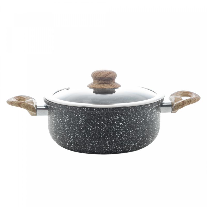 Cacarola-de-Inducao-em-Aluminio-com-Revestimento-Ceramico-e-Tampa-de-Vidro-Granilite-Preta-24cm-