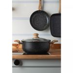 Cacarola-de-Inducao-em-Aluminio-com-Revestimento-Ceramico-e-Tampa-de-Vidro-Granilite-Preta-24cm-