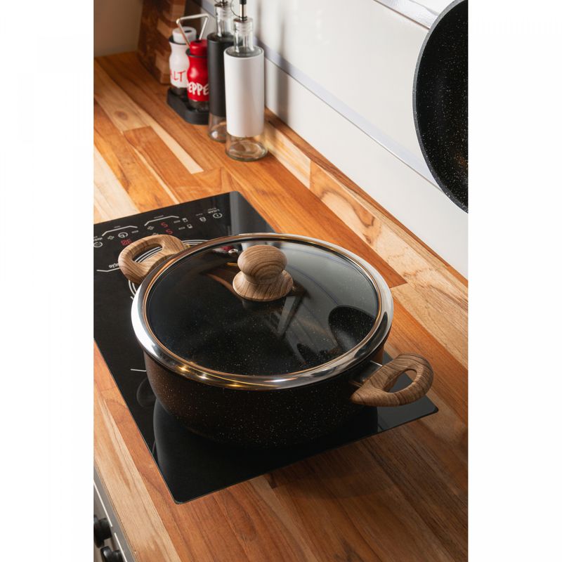 Cacarola-de-Inducao-em-Aluminio-com-Revestimento-Ceramico-e-Tampa-de-Vidro-Granilite-Preta-24cm-