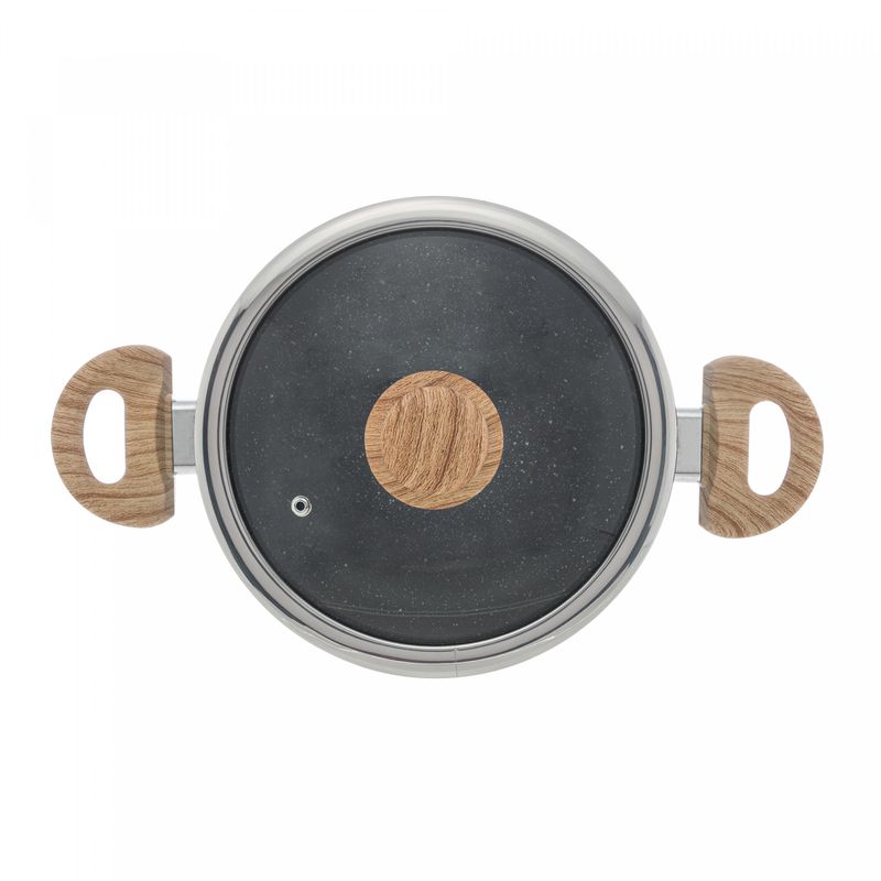 Cacarola-de-Inducao-em-Aluminio-com-Revestimento-Ceramico-e-Tampa-de-Vidro-Granilite-Preta-20cm-
