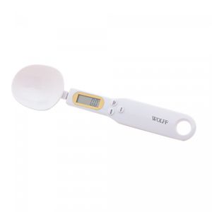 Colher Medidora Digital de Plástico Branca 23cm - Wolff