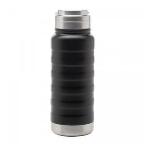 Garrafa Térmica de Aço Inox com Alça Trekk Preta 600ml - Wolff