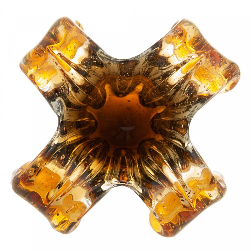Vaso-de-Vidro-Italy-Ambar-e-Marrom-14cm-x-13cm-Wolff