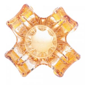 Vaso de Vidro Italy Âmbar 14cm x 13cm - Wolff