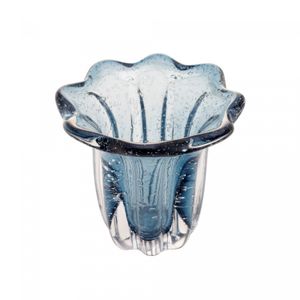 Vaso de Vidro Italy Azul 12cm x 11cm - Wolff