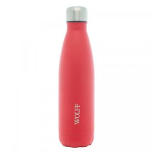 Garrafa Térmica de Aço Inox Parede Dupla Ice Vermelha 500ml - Wolff