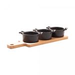 Conjunto-Bandeja-de-Bambu-com-3-Petisqueiras-Redondas-de-Porcelana-Preta-285cm-x-10cm-x-5cm-Wolff
