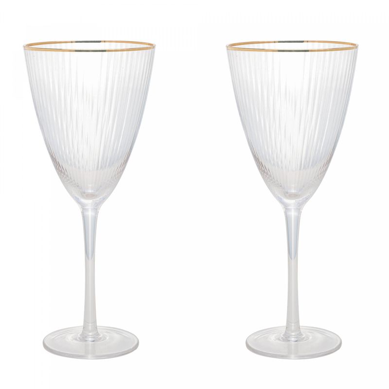 Conjunto-2-Tacas-para-Vinho-De-Vidro-Com-Borda-Dourada-Lines-400Ml-Wolff