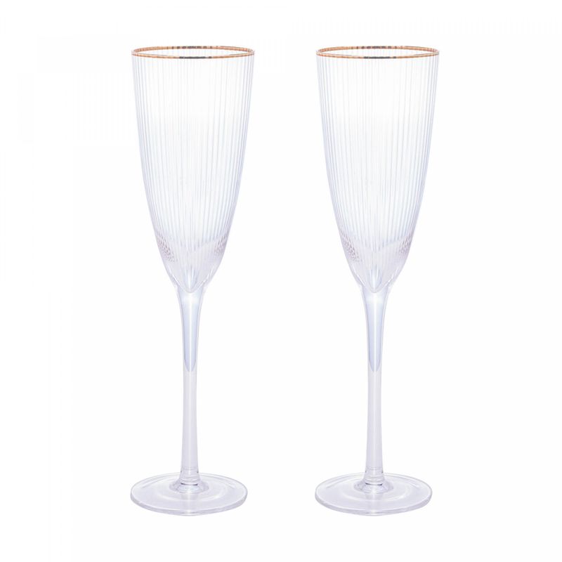 Conjunto-2-Tacas-para-Champanhe-De-Vidro-Com-Borda-Dourada-Lines-300Ml-Wolff