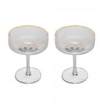 Conjunto-2-Tacas-de-Vidro-Coupe-com-Borda-Dourada-Lines-200ml-Wolff