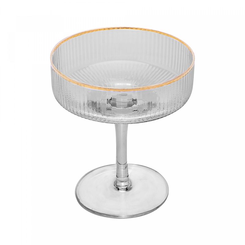 Conjunto-2-Tacas-de-Vidro-Coupe-com-Borda-Dourada-Lines-200ml-Wolff