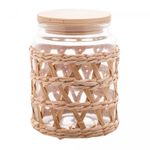 Porta-Mantimentos-de-Vidro-com-Sisal-e-Tampa-de-Madeira-750ml-Wolff