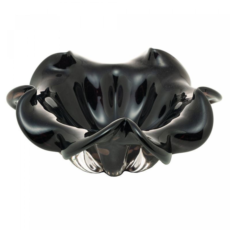 Centro-de-Mesa-de-Vidro-Italy-Preto-e-Rose-21cm-x-10cm-Wolff