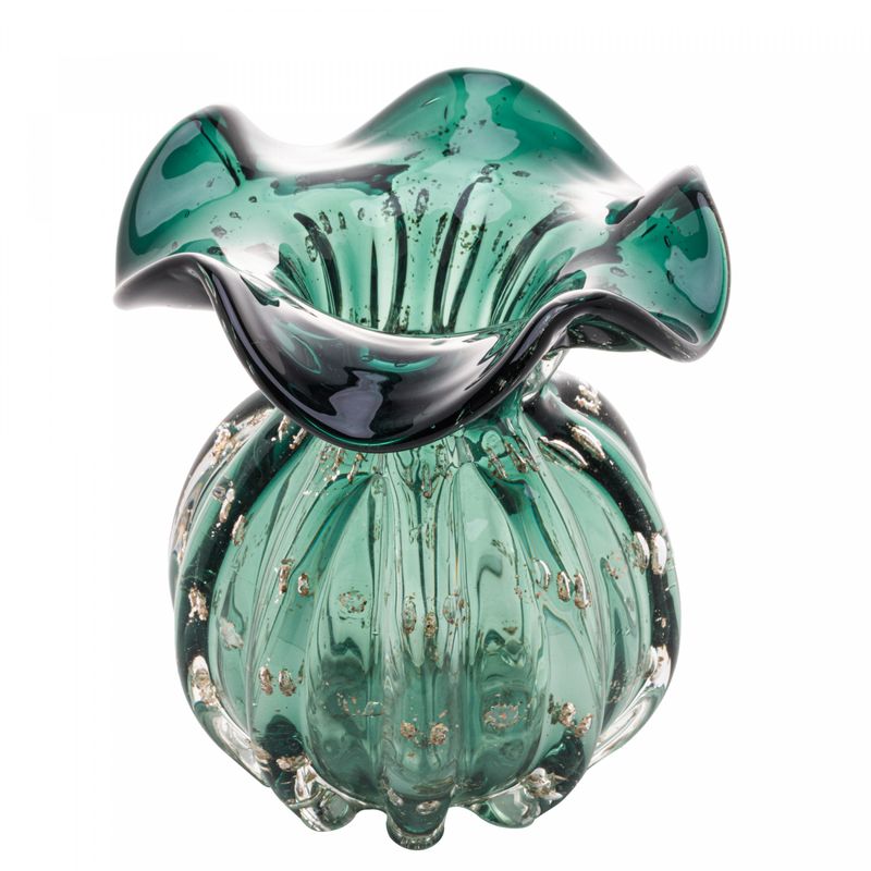 Vaso-de-Vidro-Italy-Verde-Esmeralda-e-Dourado-115cm-x-13cm-Wolff