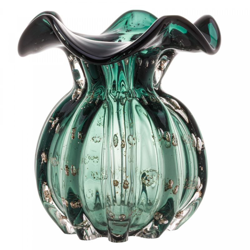 Vaso-de-Vidro-Italy-Verde-Esmeralda-e-Dourado-115cm-x-13cm-Wolff