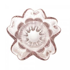 Vaso de Vidro Flat Italy Rosa Claro 18cm x 21cm - Wolff