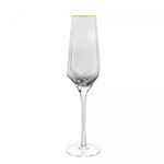 Conjunto-2-Tacas-para-Champanhe-De-Cristal-Com-Borda-Dourada-Taj-300Ml-Wolff