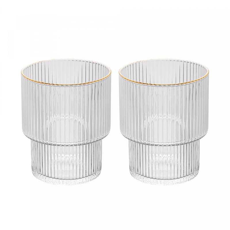 Conjunto-2-Copos-Baixos-de-Cristal-com-Fio-de-Ouro-Lines-220ml-Wolff
