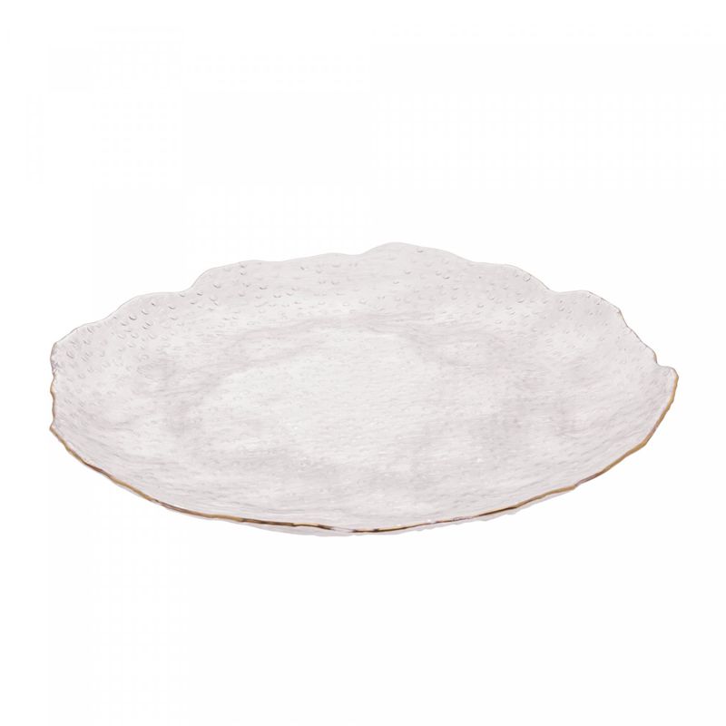 Prato-para-Servir-de-Cristal-Martelado-com-Borda-Dourada-Taj-20cm-Wolff