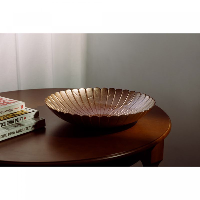 Centro-de-Mesa-de-Vidro-Ibis-Rose-40cm-x-85cm-Wolff