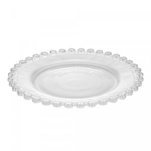 Conjunto 4 Pratos para Sobremesa de Cristal Daisy 20cm - Wolff