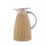 Garrafa-Termica-de-Aco-Inox-com-Rattan-Plastico-Bege-15L-Wolff