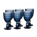 Conjunto-6-Tacas-para-Agua-De-Vidro-Roman-Azul-Escuro-345Ml-Wolff