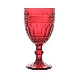Conjunto 6 Taças de Água De Vidro Brand Vermelho 320Ml - Wolff