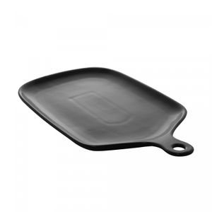 Conjunto 2 Travessas de Porcelana Nórdica Preto 26cm x 16cm x 2cm - Wolff