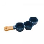 Petisqueira-de-Porcelana-com-Cabo-Bambu-Azul-Matt-36cm-x-13cm-x-5cm-Wolff