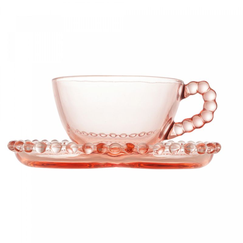 Conjunto-4-Xicaras-de-Cha-de-Cristal-com-Pires-Coracao-Pearl-Rosa-180ml-Wolff