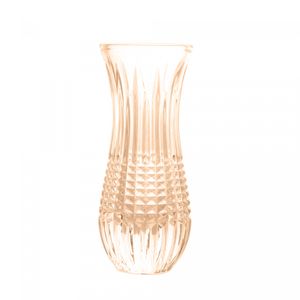 Vaso de Cristal Queen Âmbar Metalizado 6cm x 15cm - Wolff